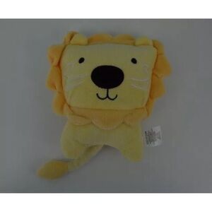 Chickpea Lion Plush Stuffed Animal Toy Yellow Square Shaped 6.5" Lovey